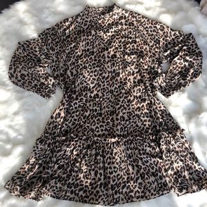 ASOS leopard shift dress